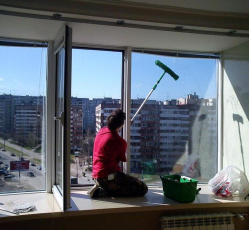 Мытье окон в однокомнатной квартире Академгородок